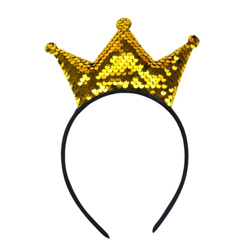 Totelux Sequins Crown Headband Girls Hair Bands Glitter Crowns Hair Hoop Women Hair Accessories f...