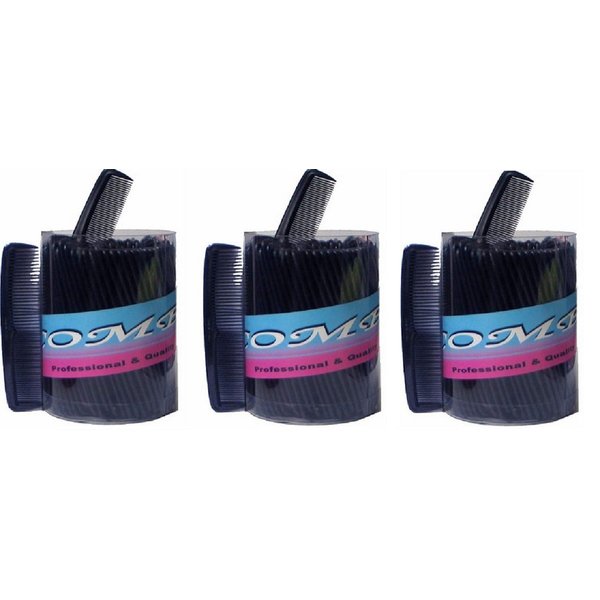 Hair Comb 5" Pocket Size Unbreakable, 72 Piece in a Jar (pack of 3)