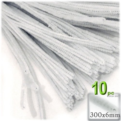 The Crafts Outlet Chenille Stems, Pipe Cleaner, 12-inch (30-cm), 10-pc, Sun Yellow