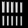 NO C Curve Square Nail Tips - NO C Curve Long Nail Tips - Yimart 500pcs No C Curve XXXL Square Straight False Nail Tips Half Cover Clear Natural Extra Long Fake Nails (Skin color)