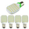 4 Pack Rotating Super Bright 300 Lumen 1141 1156 Wedge RV Interior LED Light 24-SMD Camper Trailer Lamp Bulb 10-24V Natural White (4)