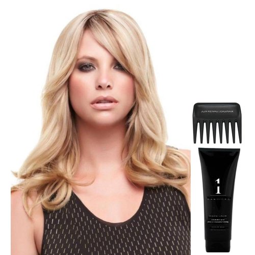 Bundle - 4 Item: EasiFringe HD Clip in Bang, Christy's Wigs Q & A Booklet, Synthetic Shampoo & Wide Tooth Comb - Color: 6