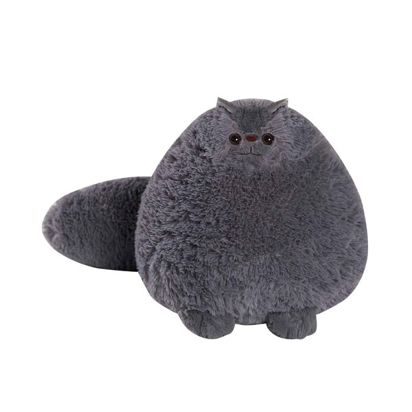 CIEXINNGN Cat Stuffed Animals, Stuffed Cat, Cat Plushies for Girls and Boys, Big Stuffed Cat for Christmas or Brithday, 12Inches, Grey