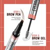 Microblading Eyebrow Pen 2-in-1 Brow Pen and Sealing Brow Gel, Eyebrow Makeup for Real-Looking, Fuller Eyebrows (Dark Brown)