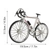 Pssopp Bike Model Mountain Bike Toy, Metal Bike Model Mini Model Ornament Desktop Decoration, 4.5 x 7.7in