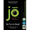 NO FUN JO DECAF: 12 oz, Organic Decaf Ground Coffee, Swiss Water Process, Fair Trade Certified, Medium Dark Roast, 100% Arabica Coffee, USDA Certified Organic, NON-GMO, Chemical & Gluten Free
