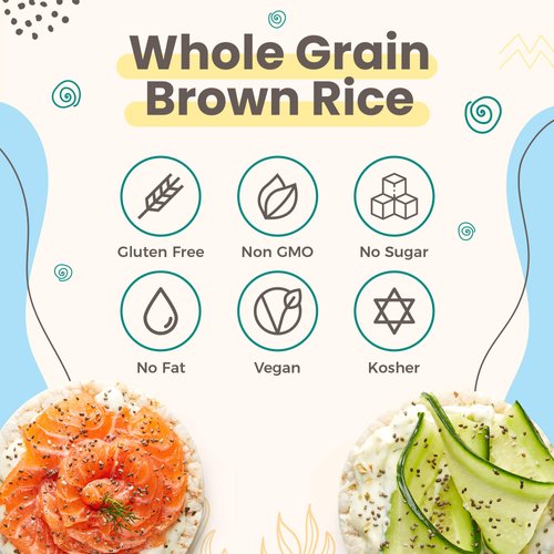 LIEBERS Rice Cakes, Kosher Certified Snack, Dairy Free, Wheat Free, Gluten Free, And Vegan options (pack of 3) (Sea Salt)