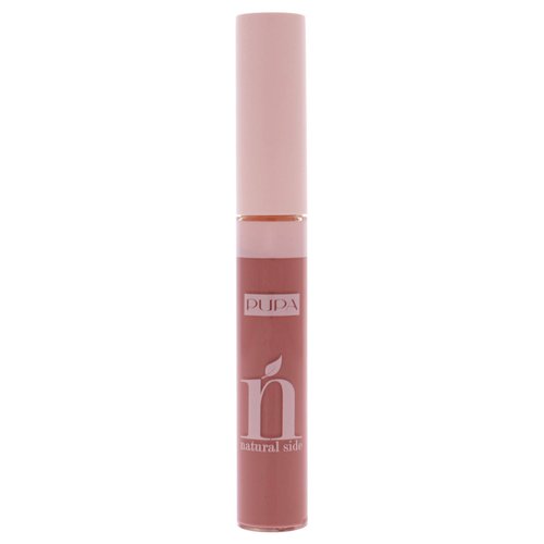 Pupa Milano Natural Side Lip Gloss - High Shine And Color Payoff - Nourishing Formula - Made With Natural Ingredients - Enriched With Oils To Moisturize The Lips - 002 Majestic Nude - 0.17 OZ