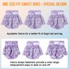 Washable Dog Diapers Female, 3 Pack Premium Reusable Doggie Diapers，High Absorbency Leak-Proof Puppy Diapers for Female Dog in Heat, Period, Incontinence, Excitable Urination Girl Dog Diapers Dress