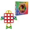 Archimedrix 34 pcs Colorful Frame Magnetic Tiles Building Blocks, STEM Magnetic Playset for Kids, Magnetic Building Tiles and Blocks for Creative Construction, Fun for Ages 3+