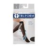 Truform Sheer Compression Stockings, 8-15 mmHg, Women's Knee High Length, 20 Denier, Black, Small