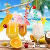 24Pcs Drinking Straws, Pool Party Decorations Supplies Summer Pool Beach Party Favors Crazy Silly Straws for Kids Hawaiian Birthday Goodie Bag Stuffers End of Year Student Gifts Bulk Prizes for Kids