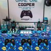 81 Pcs Video Game Party Supplies - 8th Birthday Video Game Party Decor Dinner Plates Napkins Video Game Tablecloth Forks Gaming Party Pack for Kid Boy 8th Birthday Party, Serves 20 (8th)