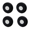4PCS 2.75Inch RC Airplane Wheels Light Foam Tire Wheels for RC Airplane Plane Helicopter Aircraft DIY Model Plane Wheel Replacment Parts