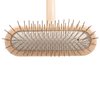 Chris Christensen Original Series 27 mm T-Brush - Dog & Cat Grooming Brush, Groom Like a Professional, Stainless Steel Pins, Lightweight Beech Wood Body, Ground and Polished Tips
