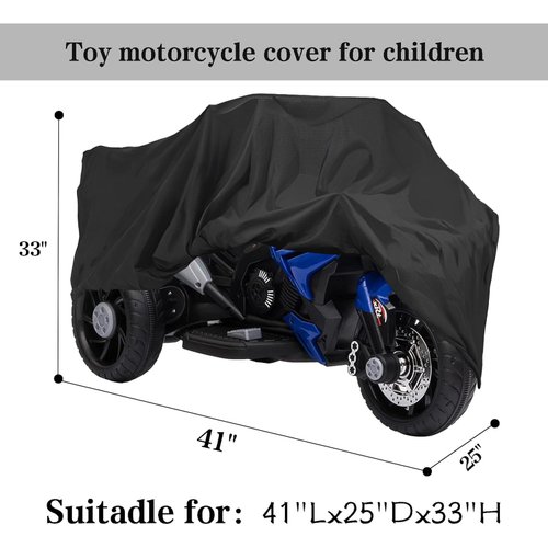 Kids Motorcycle Cover - Waterproof Oxford Fabric Toddler Motorcycle Cover, All Weather Protection Universal Children's Electric Motorcycle Cover