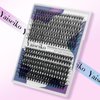 Lash Extension Kit 280Pcs Lash Clusters DIY Individual Lashes 30D 40D Eyelash Extension Kit D Curl Volume Cluster Lashes Wispy with Long Lasting Lash Bond and Seal and Lash Tweezers, by Yaiseiko