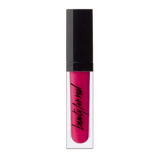 Beauty For Real Lip Cream + Color, Hotter Than Miami - Rich Vibrant Magenta - Long-Wear, Moisturizing Formula - Cupuacu Butter, Organic Neroli & Mandarin Oil - With Mirror & LED Light - 0.15 fl oz