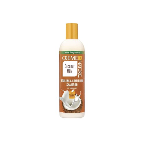 Shampoo with Coconut Milk by Creme of Nature, Detangling and Conditioning Formula for Normal Hair, 12 Fl Oz
