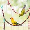 Christmas Parakeet Cockatiel Bird Toys, Hammock Swing Toy for Budgerigar, Conures, Love Birds, Finches, Mynah