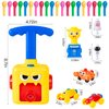 TODKISS Balloon Launcher Toy Set, Balloon Pump Rocket Launcher with 20 Balloons and 2 Balloon Powered Car Toys, Spaceship Toy, Astronaut Figure, Crab Race Car Toy for Kids 3 4 5 6 7 Years Gifts
