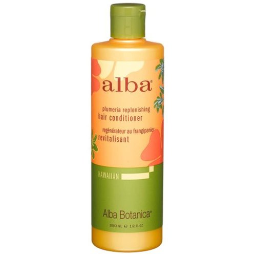 Alba Botanica Plumeria Replenishing Hair Conditioner, 12-Ounce Bottle (Pack of 2)