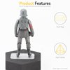 FIGURESLAB Star Was Black Series 6 inch Action Figure Stand, 1/12 Scale Original Support Display Feet Stands with Peg, Figures Toy Organizer Bases Holder Accessories - Multi-Pegs - Square - 32Packs