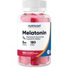 Nutricost Melatonin 5mg, 180 Gummies, Strawberry Flavored - Gluten Free, Non-GMO, No Corn Syrup