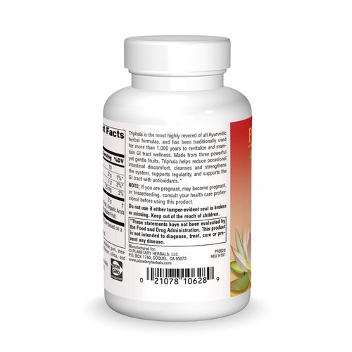 Planetary Ayurvedics Triphala 1000mg GI Tract Wellness & Cleanse - Powerful Herbal Supplement - Balance & Detox Digestive Support Rejuvinate & Regularity - 60 Tablets