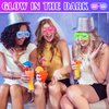 UHBYJM 30 Pack LED Glasses,Light Up Glasses,Glow in The Dark Party Supplies Shutter Shades Glasses,Rave Neon Flashing Glasses for Kids Adults Birthday Wedding Gifts Party Favors