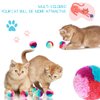Amaxiu 1.2 in Colorful Cat Pom Pom Ball Toys, 20 Pcs Rainbow Cat Toy Balls Soft Plush Cat Ball Interactive Toy Training Ball Toy for Indoor Cats Kitten Exercising Playing