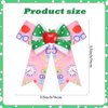 School Bows for Girls And Teacher, 2pcs Back To School Bows Hair Clips for Hair Accessories, 3D Apple Pattern With Bows Design Hairbows Kindergarten Girls Students Toddler Hair Accessories