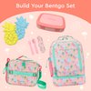 Bentgo Kids Bento-Style 5-Compartment Leak-Proof Lunch Box - Ideal Portion Sizes for Ages 3 to 7 - Durable, Drop-Proof, Dishwasher Safe, BPA-Free, & Made with Food-Safe Materials (Coral)