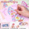 Art Paper Craft Kit, Princess Fashion Sticker Book, Foil Art Kit for Kids, Toddler Arts and Crafts Supplies, Dress up DIY Art Kit for Kids, Diamond Painting Creativity for Kids, Birthday Gifts
