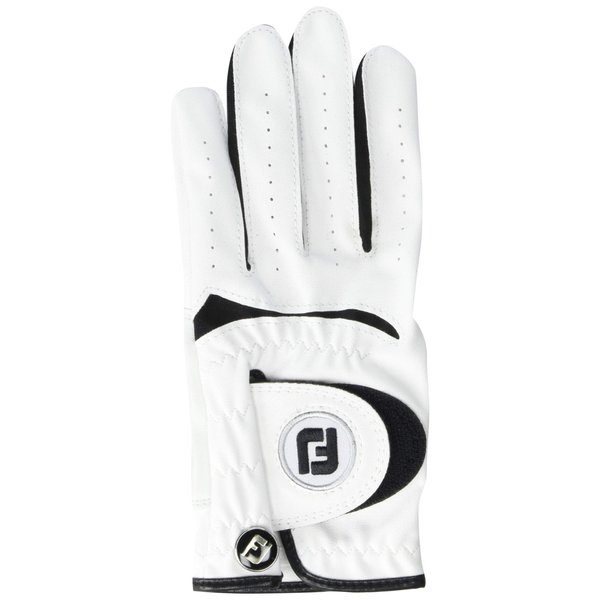 FootJoy Junior Golf Glove, White Medium, Worn on Left Hand