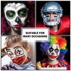 LZXLUKGIR 3 Colors Face Body Paint Sticks Professional Eye Black Football Baseball Softball,Highly Pigmented Halloween Facepaint Makeup Kit for Adults and Kids（White/Black/Green Eye Black Sticks）