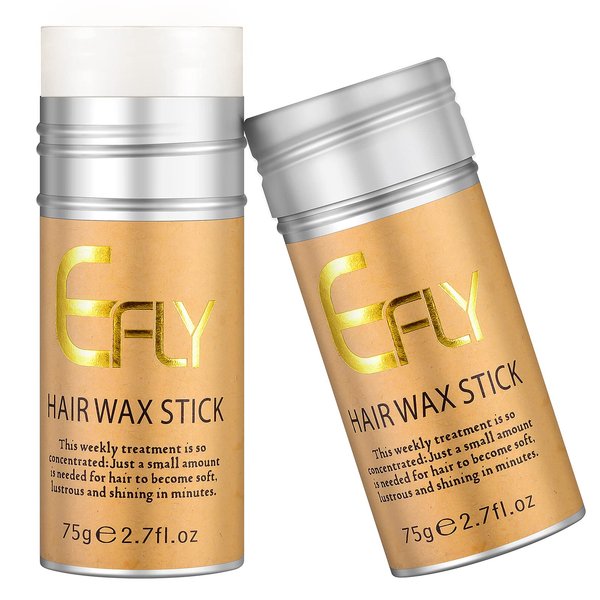 EFLY Hair wax stick, wax stick for Hair Wigs hair gel stick Non-greasy Styling Hair Slick Stick Pomade for Fly Away Edge Frizz Hair (2)