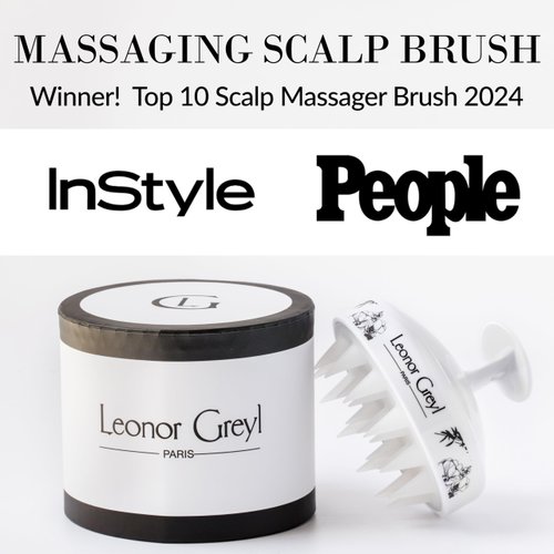 Scalp Massager Hair Growth by Leonor Greyl - Award Winning Luxury Scalp Massager Brush. Purifies and Stimulates the Scalp to Promote Hair Growth, Shine and Strength