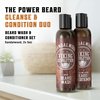 Viking Revolution Beard Wash & Beard Conditioner Set w/Argan & Jojoba Oils - Softens & Strengthens - Natural Sandalwood Scent - Beard Shampoo w/Beard Oil (5oz)