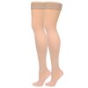 Truform Women's Compression Stockings, 20-30 mmHg, Thigh High Length, Closed Toe, Opaque, Beige, Medium