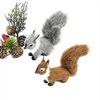 Galepromot Grey Mini Simulation Plush Squirrel 30 cm Mini Squirrel Stuffed Animals Plush Rabbit Soft for Gift Home Decor Place Table Decorations Ornament Room Decorations Collectible Dolls