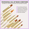 Makartt Nail Art Brushes Conditioner Cleaner, Cleaner & Restorer & Care Brush Bristles, Acrylic Brush Cleaner Gel Used for Solid Gel Polish/Nail Art Liner/Builder Gel Manicure Brush - 70ml/2.36 fl. oz