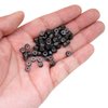 1000pcs Hair Extensions Beads Micro Links Beads 5mm Silicone Lined Beads for Hair Extensions (Dark Brown)