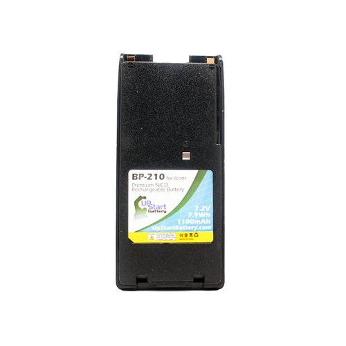 BP-210N Battery for Icom IC-V8, IC-V82, IC-A6, IC-A24, IC-T3H, IC-A6E, IC-F3GS, IC-F21 Two-Way Radio (1100mAh, 7.2V, NI-CD)
