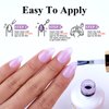 Imtiti Jelly Gel Nail Polish, 1 Pcs 0.5 Fl Oz Lavender Purple Jelly Gel Polish Soak Off LED U V Nail Gel Polish Sheer Translucent Gel Nail Polish DIY Nail Art Starter Manicure Salon Gel Nail Kit