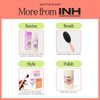 INH Hair Mascara for Flyaways | Quick Slick Hair Finishing Stick for Flyaways, Frizz Control, & Slick Back Look | Non Greasy & Non Comedogenic Smoothing Serum & Frizz Tamer Wand | Strawberry Jam, 18ml