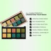 Profusion Cosmetics 10-Shade Emeralds Eyeshadow Palette, Versatile Looks with Travel-Friendly and Richly Pigmented Blendable Multi-Finish Shades, Suitable for All Skin Tones and Cruelty Free