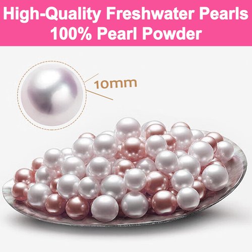 iFEiER Pure Freshwater Pearl Powder for Skincare and Homemade Cosmetics Grade. 80g(2.82oz) SuperFine Pearl Powder for DIY lotions | creams | serums | making face mask, Natural and Oranic