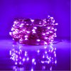 Hometown Evolution, Inc. Purple LED Fairy Lights - Plug in - 33 Foot 100 Purple LED Micro Lights on Copper Wire - Waterproof for Indoor and Outdoor Use