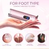 krofaue Electric Callus Remover for Feet Care,Rechargeable Portable Foot File Pedicure Tools,Foot Scrubber Cracked Heels or Dead Skin Remover with 3 Sandpapers 2 Speed,Hard Cracked Dry Skin Ideal Gift